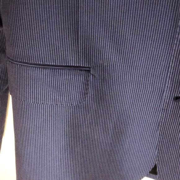 Blue striped Italian blazer/suit jacket - Picture 2 of 3